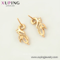 96940 xuping fashion jewelry 18k plated Environmental Copper earrings